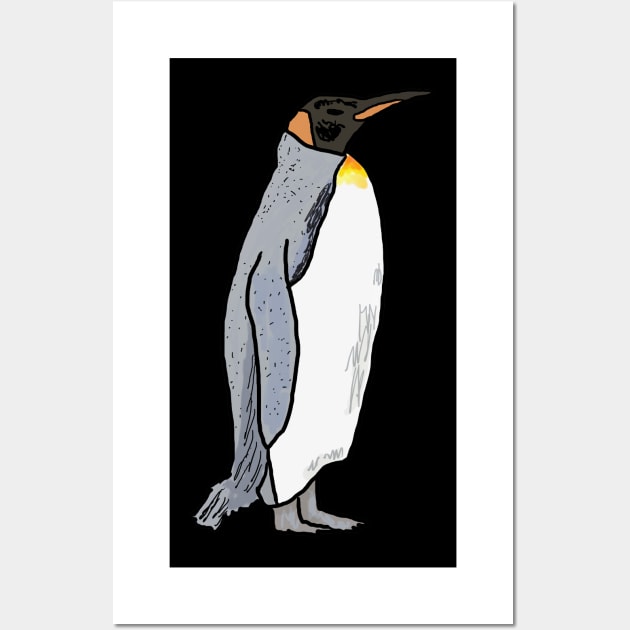 King Penguin Wall Art by Mark Ewbie